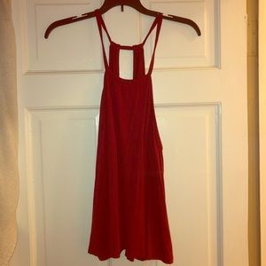 Burgundy Racerback Tank Top